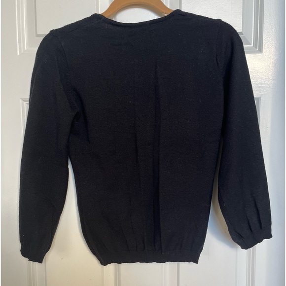 Vintage Women’s V-Neck Sweater with Lace Front - Picture 3 of 5